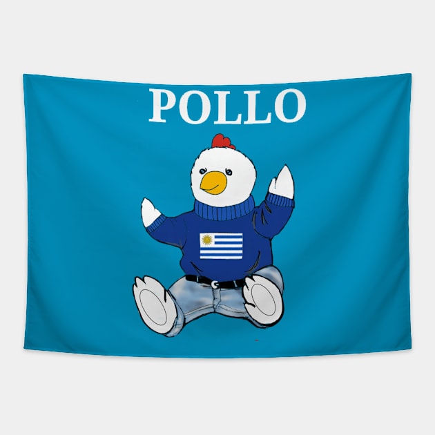 Pollo bear de Uruguay Tapestry by Duendo Design