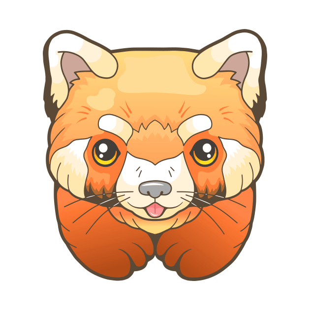 little cute red panda by YMFargon