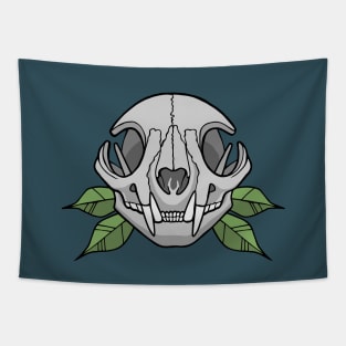 Cat skull Tapestry