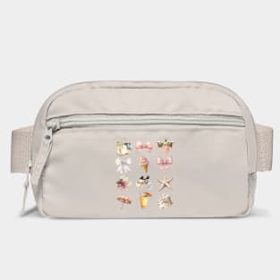 Pale Peach-Pink Coquette At The Beach Summertime Fun Bag