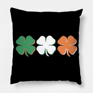 St. Patrick's Day Irish American Flag Shirt Shamrock Pillow