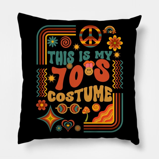 70'S COSTUME halloween Pillow by Myartstor 