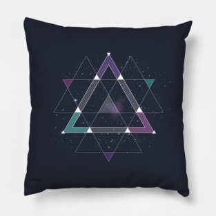 Geometric Space Graphic Pillow