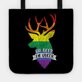 Oh Deer I'm Queer Pride Lesbian Gay LGBTQ Tote