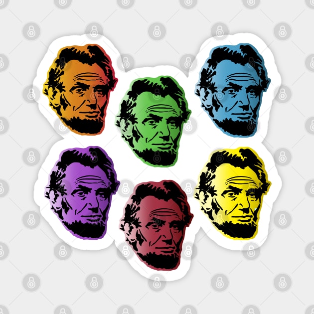 Abraham Lincoln Magnet by Slightly Unhinged