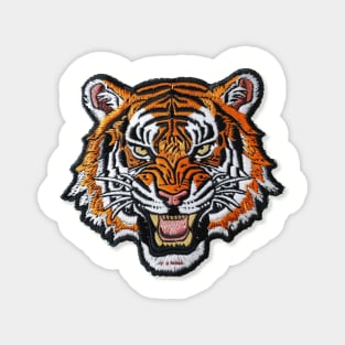 Embroidered Tiger Patch Design Magnet