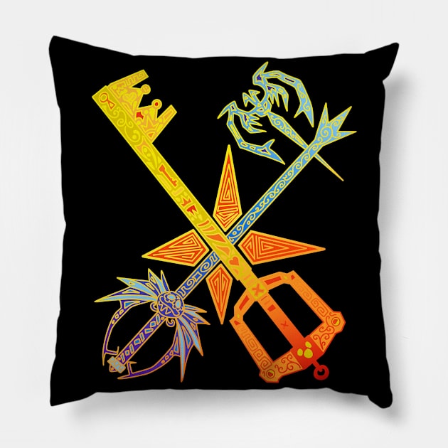 Kingdom Cross Pillow by paintchips