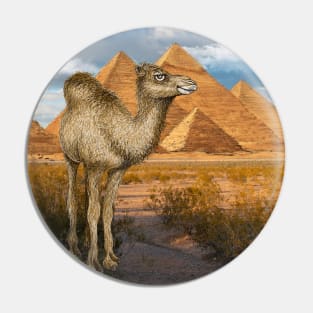 Camel at Giza Pyramids Pin