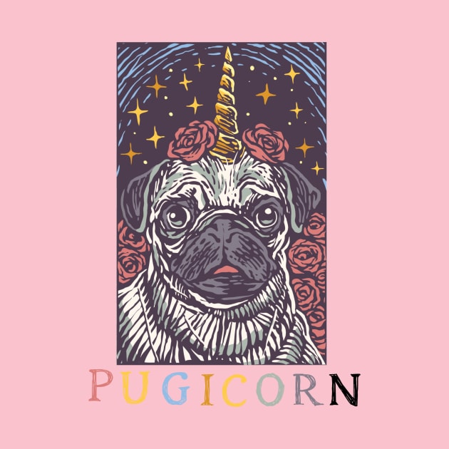 Pugicorn Pug Dog Unicorn by unicorn shirt