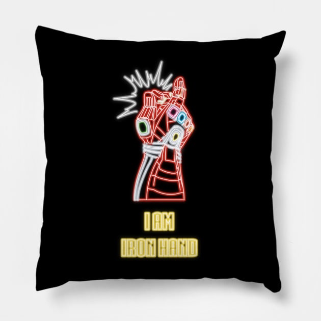 Iron Hand Pillow by AndyDesigns