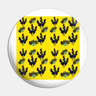 Yellow floral Pin