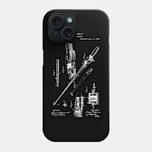 Fishing tackle patent 1884 / tackle blueprint Phone Case