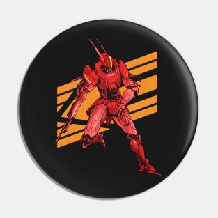 Jackrabbot Red Orange Pin