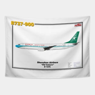 Boeing B737-900 - Shenzhen Airlines "Old Colours" (Art Print) Tapestry