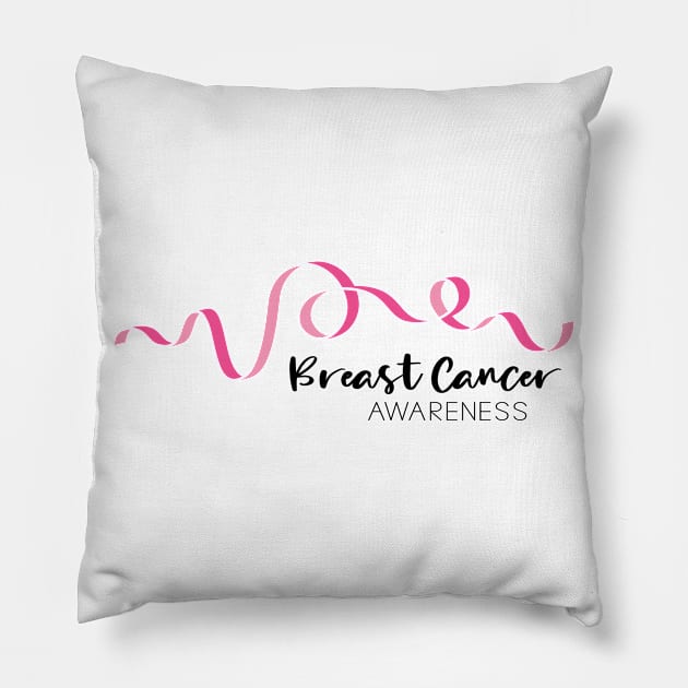 Breast Cancer Awareness Pillow by amyvanmeter