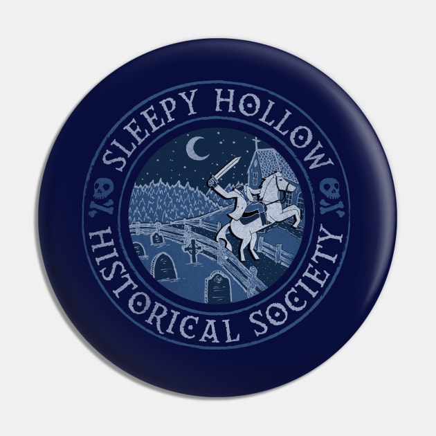 Sleepy Hollow Historical Society Pin by TeeMagnet