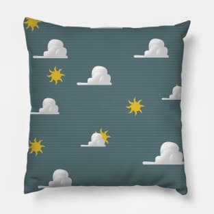 Clouds and Sun Pillow