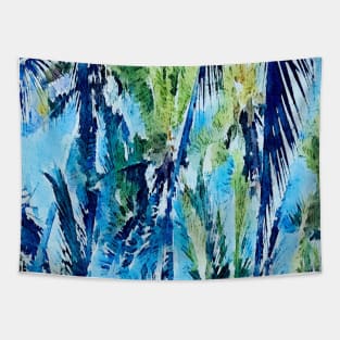 coconut palm trees art painting Tapestry