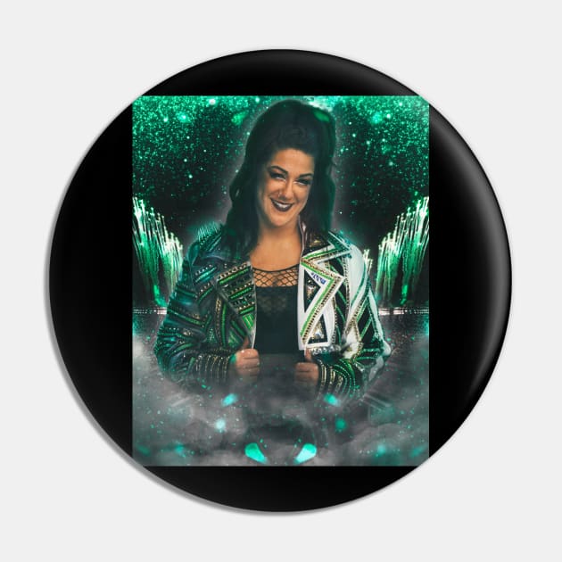 Bayley - Green Mania Pin by vickytoriaq