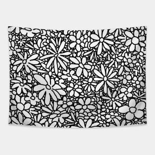 Outline Daisies Tapestry