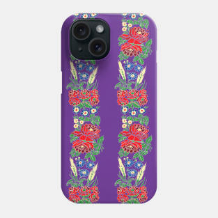 Slavic folklore ribbons purple Phone Case