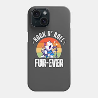 Funny Rock N' Roll Furr-ever Shirt | Unisex Rock N' Roll Panda shirt | Funny Panda Lover Shirt | Music lover Shirt | Funny Music Slogan Tee Phone Case