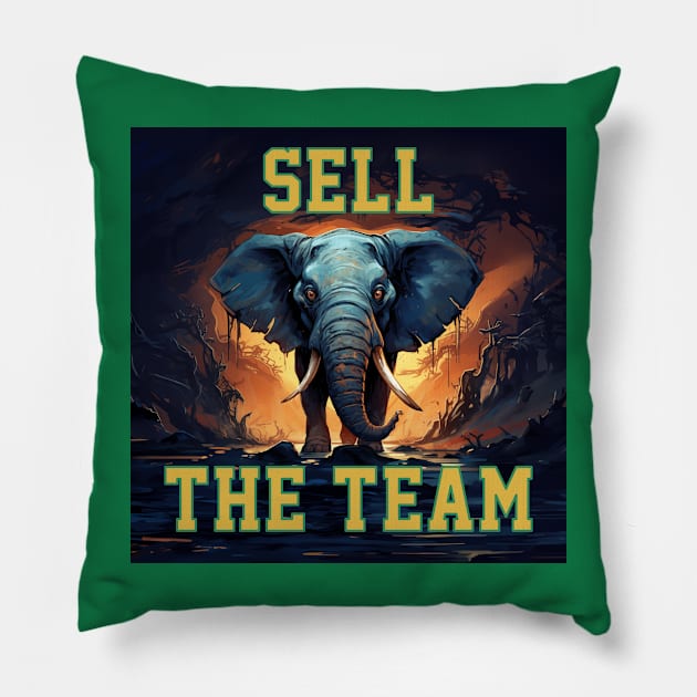 John Fisher Sell The Team Oakland Athletics Pillow by Dysfunctional Tee Shop