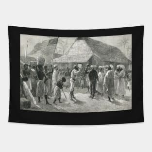 Meeting of Stanley & Dr Livingstone 1871 Tapestry