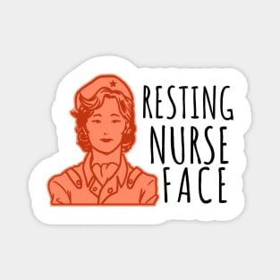 Resting Nurse Face Magnet