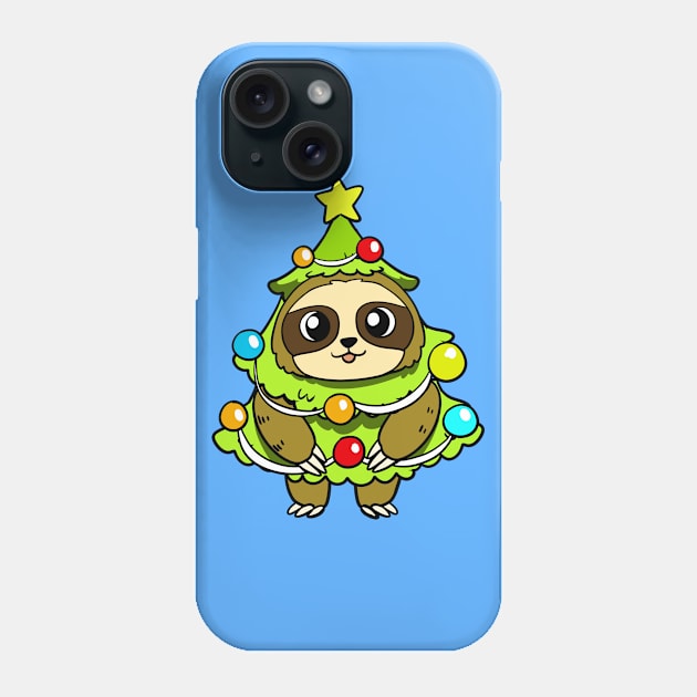 Christmas Sloth Phone Case by WildSloths