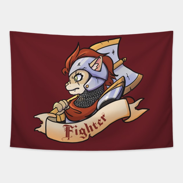 Kitty Classes - Fighter Tapestry by LucinaDanger