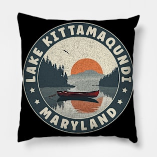 Lake Kittamaqundi Maryland Sunset Pillow