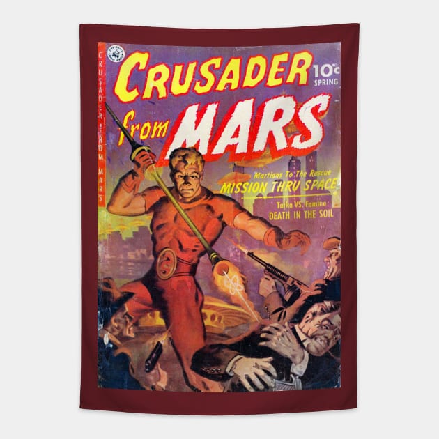 Crusader from Mars Tapestry by GloopTrekker