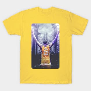 Lebron James T-ShirtLebron James Dunking 6 Lakers Essential T-Shirt for  Sale by GravaLamb