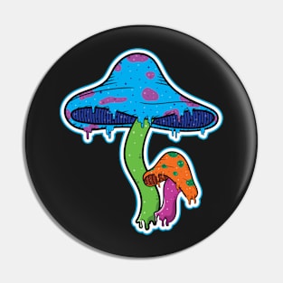 Trippy Mushrooms Pin