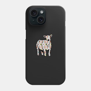 Aztec Cow Silhouette  - NOT FOR RESALE WITHOUT PERMISSION Phone Case