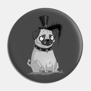 creepy pug Pin