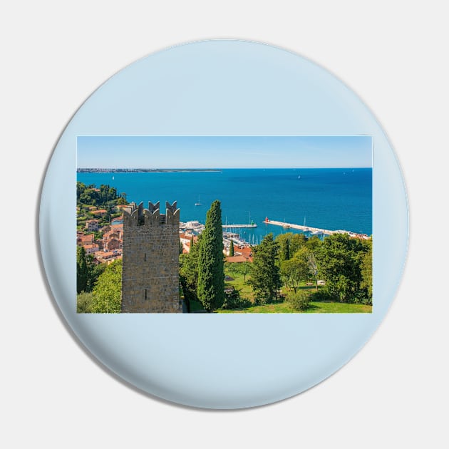 Piran City Walls, Slovenia Pin by jojobob