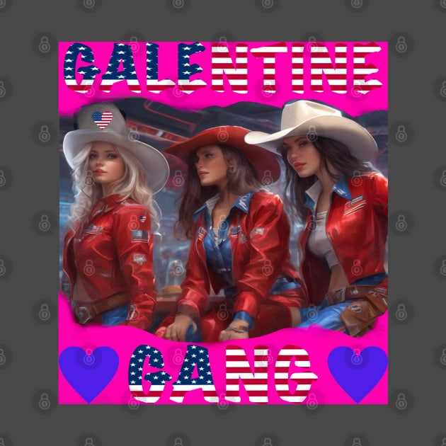 Galentines gang American party girls by sailorsam1805