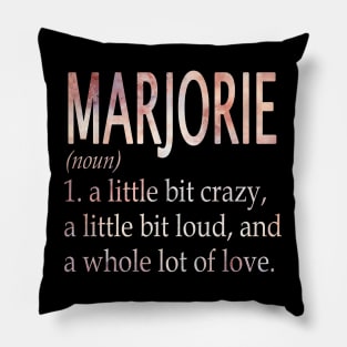 Marjorie Girl Name Definition Pillow