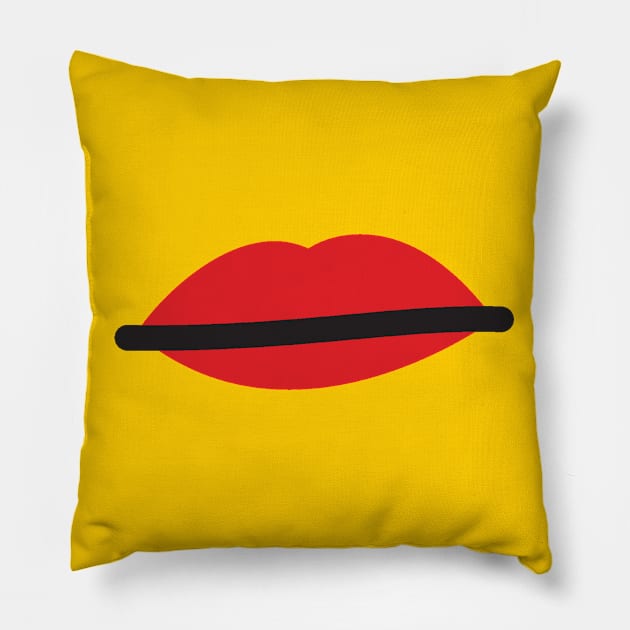 Mini Grumpy Lips Pillow by DCLawrenceUK