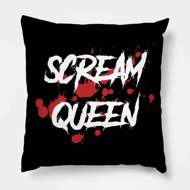 Scream Queen Horror Movie Fanatic Pillow by YeCurisoityShoppe