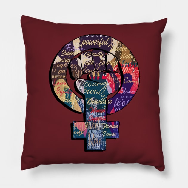 Womens History Month Pillow by tamdevo1