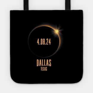 Total Solar Eclipse 2024 Dallas Texas Usa Tote