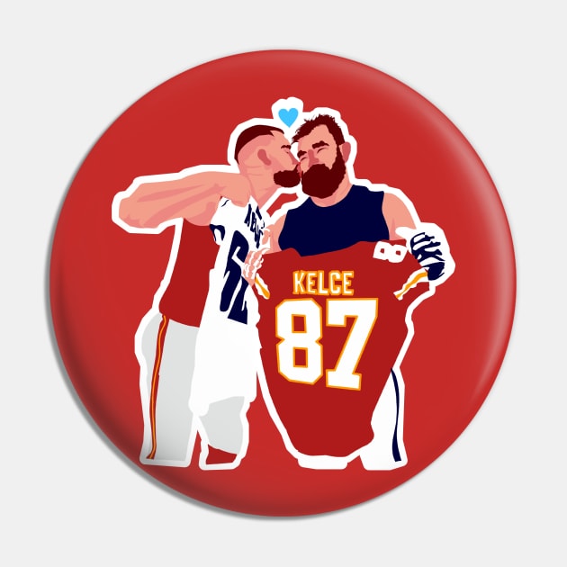 Travis KELCE x Jason KELCE - RED Pin by Mic jr