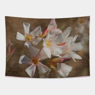 Soft Pink Blush Oleander Digital Art Tapestry