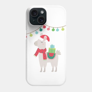 Christmas llamas V Phone Case