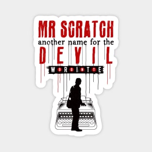 Scratch Devil And Writer Magnet