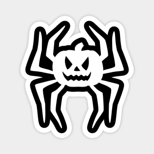 Halloween pumpkin spider design, funny halloween graphic Magnet