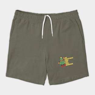 Groovy Tree-Mendous Christmas Pun Shorts